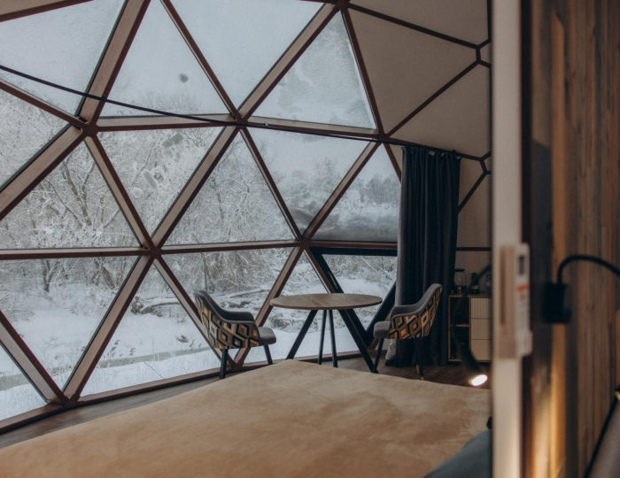 Глэмпинг Сфера - Загородный отель «Кроличья нора» Коришево