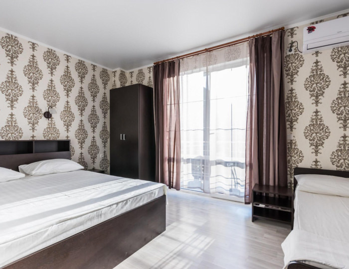 Комната комфорт с 1 односпальной и 1 двуспальной кроватью - Гостевой дом «Лагуна» Архипо-Осиповка