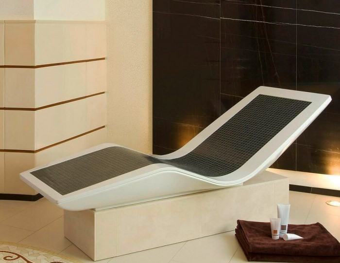 Подогреваемые эргономичные лежаки - Отель Rosa Ski Inn SPA / Роза Ски Инн СПА