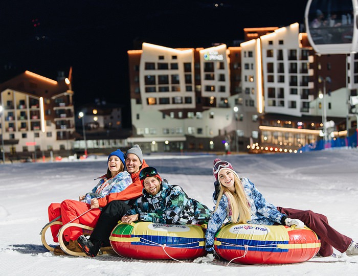 Горные развлечения: зима (на территории курорта) - Отель Rosa Ski Inn SPA / Роза Ски Инн СПА