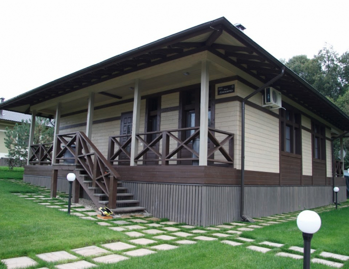 Коттедж 7-мест.2-комн.комфортабельный - Отель «Петрухино-клуб»