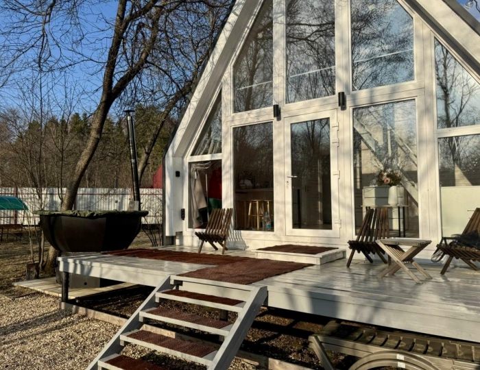 Коттедж «Дом A-Framе с банным чаном» Клин