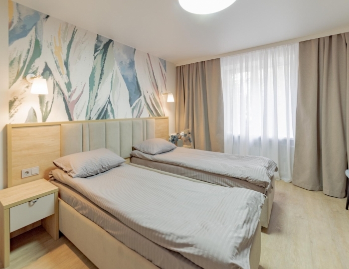 Номер стандарт с 2 односпальными кроватями Чайка - Отель «Антонпалыч» Чехов