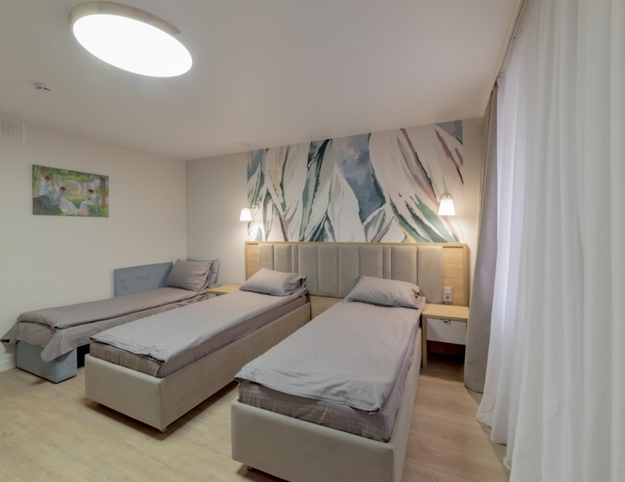 Номер стандарт с 3 односпальными кроватями Три сестры - Отель «Антонпалыч» Чехов