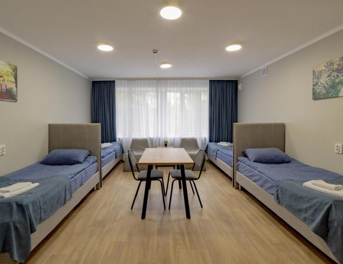 Номер эконом с 4 односпальными кроватями Вишнёвый сад - Отель «Антонпалыч» Чехов