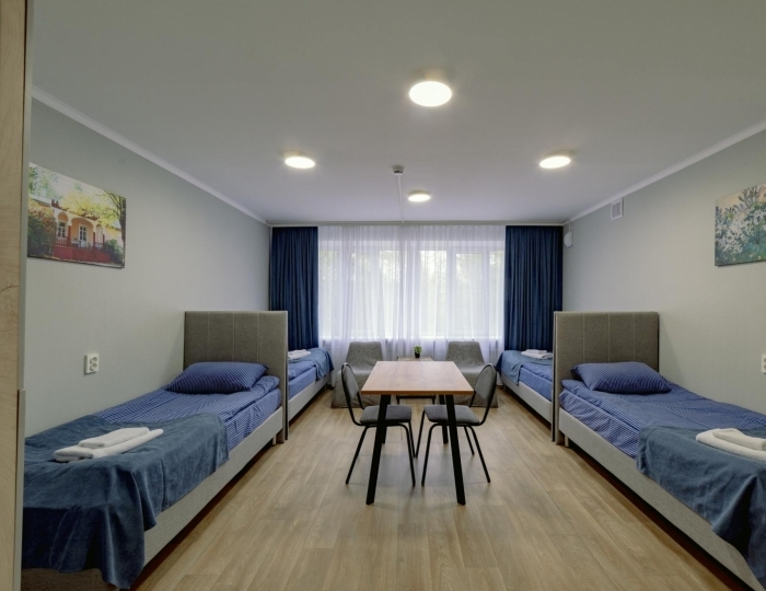 Номер эконом с 4 односпальными кроватями Вишнёвый сад - Отель «Антонпалыч» Чехов