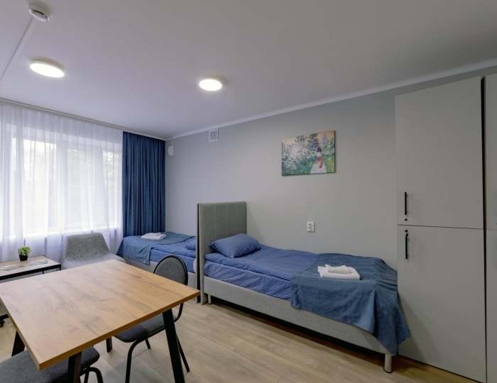 Номер эконом с 4 односпальными кроватями Вишнёвый сад - Отель «Антонпалыч» Чехов