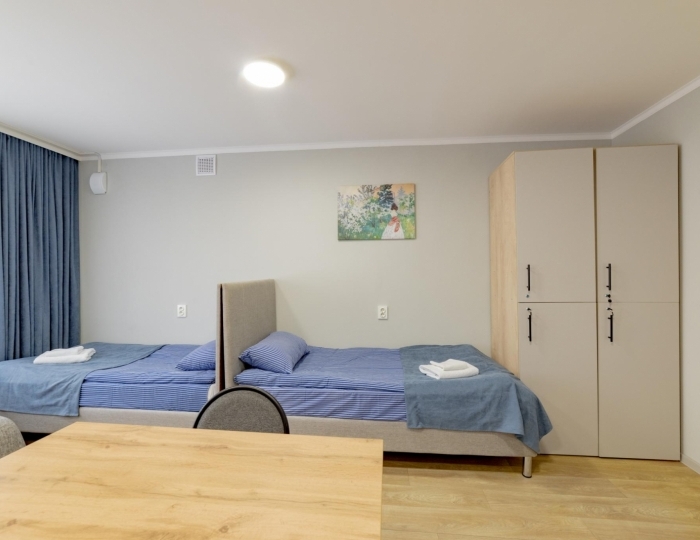 Номер эконом с 4 односпальными кроватями Вишнёвый сад - Отель «Антонпалыч» Чехов