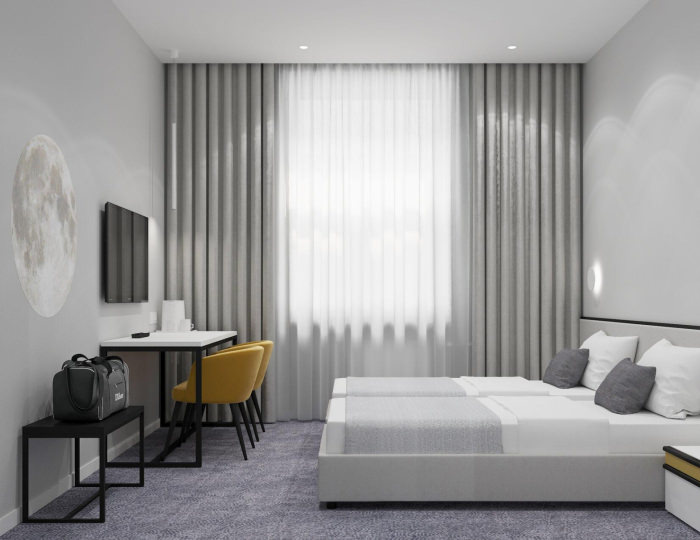 Номер комфорт с 2 односпальными кроватями - Гостиница «Луна» Москва