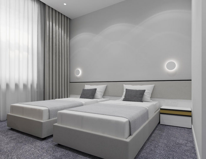 Номер комфорт с 2 односпальными кроватями - Гостиница «Луна» Москва