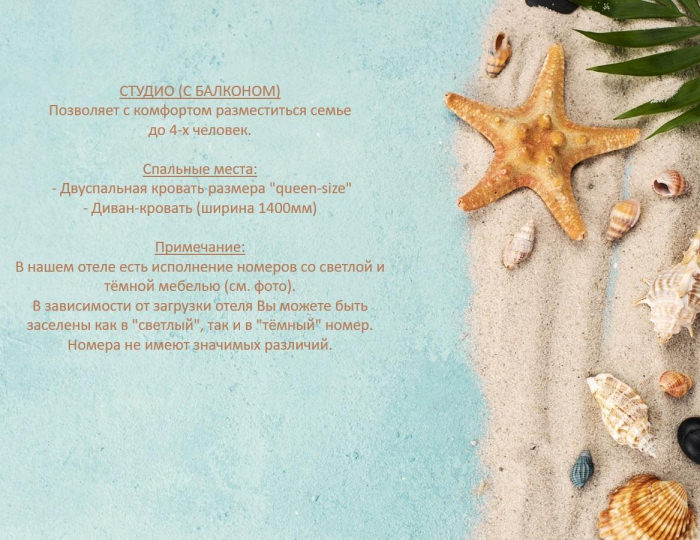 Номер студия - Отель «Альба» Геленджик