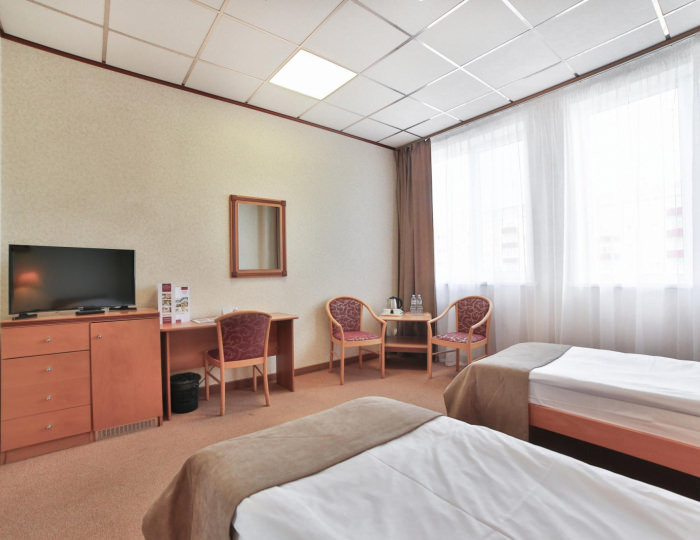 Номер стандарт с 2 односпальными кроватями (с завтраком) - Гостиница «Стойлянка» Старый Оскол