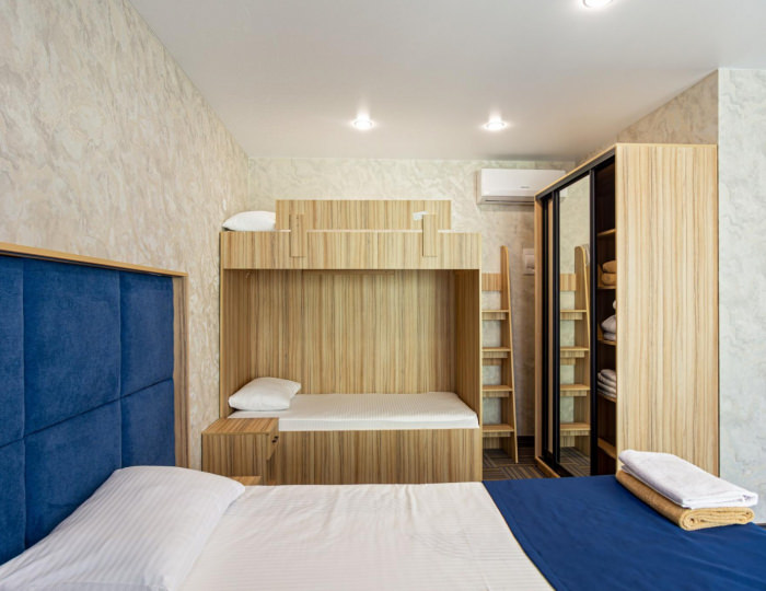 Четырехместный семейный номер Deluxe с кроватью размера "King Size" - Отель GemstButikHotel / ГемстБутикОтель Геленджик