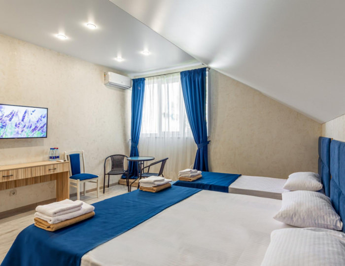 Трехместный номер Deluxe c кроватью размера "King Size" и видом на море - Отель GemstButikHotel / ГемстБутикОтель Геленджик