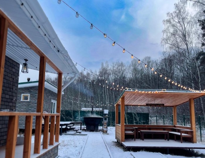 Коттедж «Дом в лесу с баней и чаном» Михеево