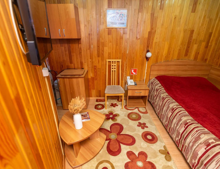 Номер эконом с 1 двуспальной кроватью №1-9 - Пансионат «Старые друзья» Белокуриха