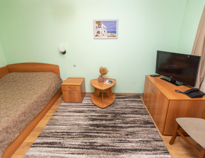 Номер эконом с 1 двуспальной кроватью №12, 13 - Пансионат «Старые друзья» Белокуриха