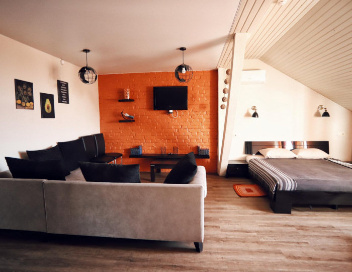 Номер комфорт семейный (мансарда) - Мини-отель «Гости» Белокуриха