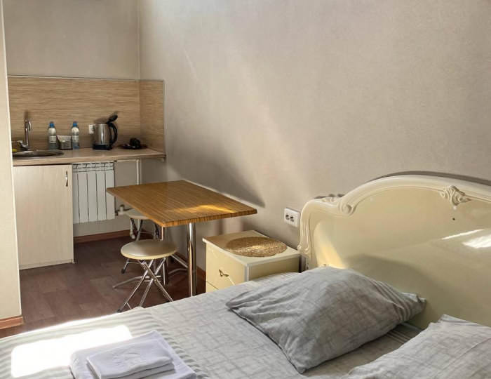 Комната стандарт с 1 двуспальной кроватью (мансарда) - Гостевой дом «Кристина и Карина» Барнаул