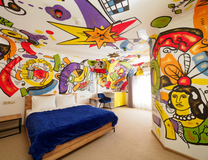 Номер улучшенный с 1 двуспальной кроватью (с завтраком) - Отель Artbarin / АртБарин Смоленск