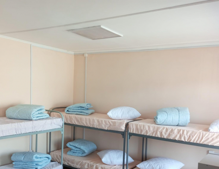 Кровать в 10-местном общем номере - Отель «Хостел 88» Омск