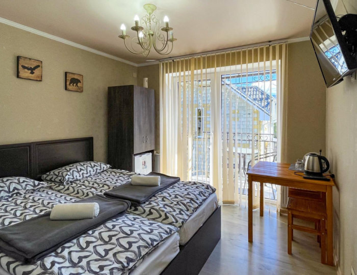 Номер стандарт с 2 односпальными кроватями с балконом - Гостевой дом «Насып» Хамышки