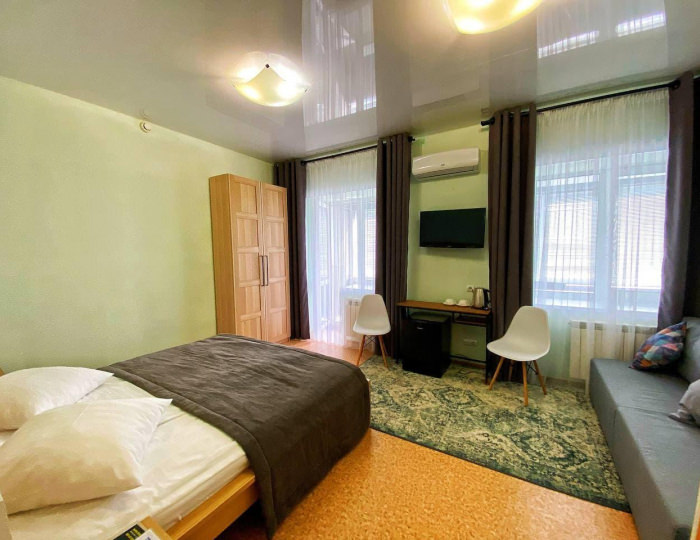 Номер комфорт бизнес с 1 двуспальной кроватью - Мини-отель «Причал» Яровое