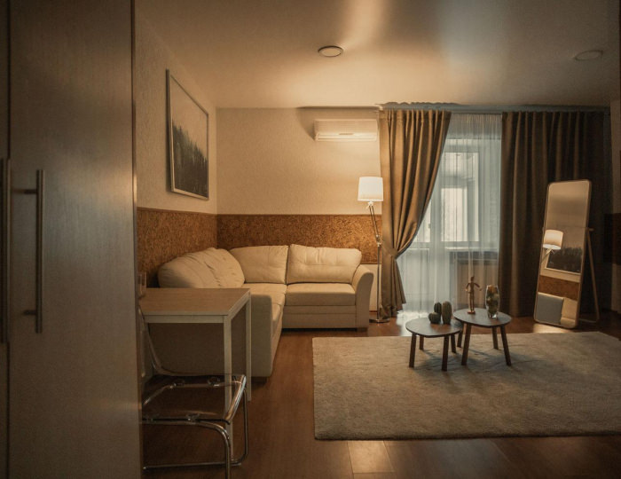 2-комнатный номер люкс с 1 двуспальной кроватью - Мини-отель «Причал» Яровое