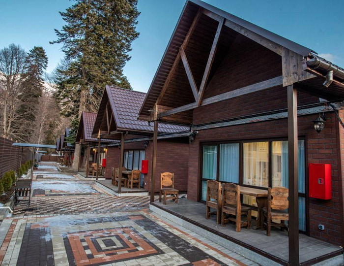 Коттедж премиум с 1 двуспальной кроватью - Коттедж «Шале-Леона» Архыз