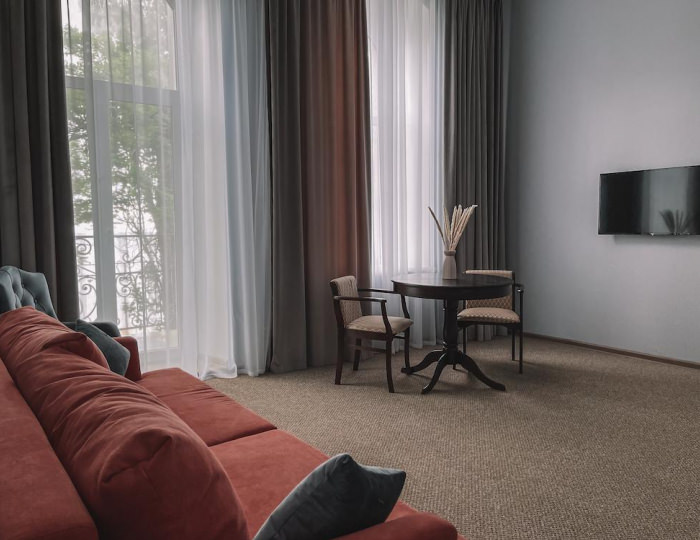 2-комнатный номер люкс с видом на море (с завтраком) - Гостиница «Мирас» Евпатория