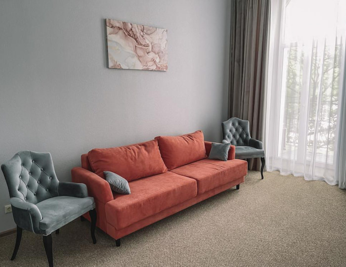 2-комнатный номер люкс с видом на море (с завтраком) - Гостиница «Мирас» Евпатория