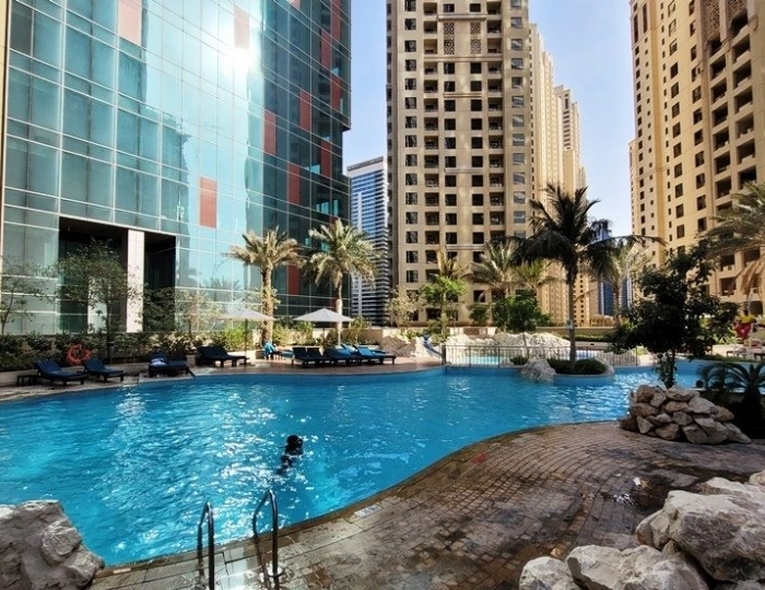 Blue Beach Tower 5 звезд, пляж Джумейра, ОАЭ