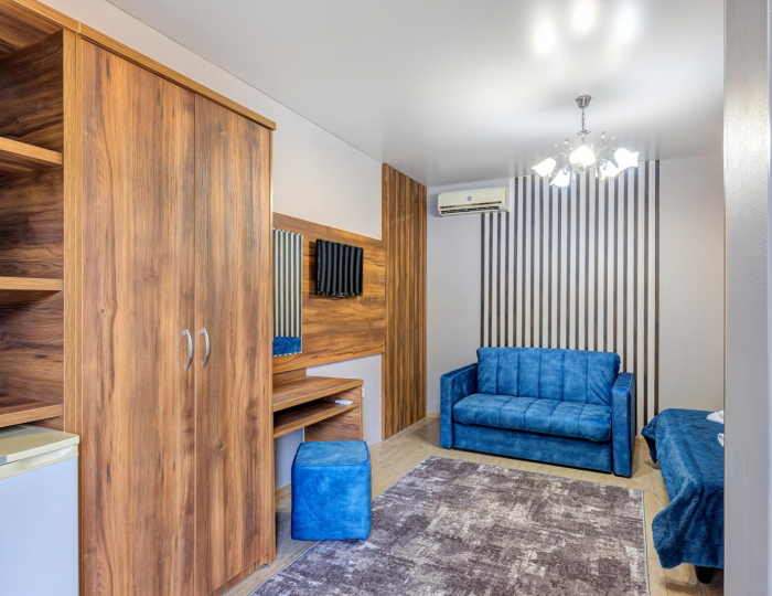 3-местный номер стандарт с 1 двуспальной кроватью и диваном - Гостевой дом «Яна» Геленджик