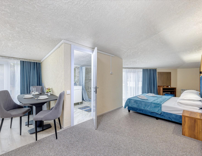 4-местные апартаменты студия с кухней (мансарда) - Гостевой дом «Яна» Геленджик