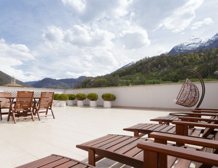 Представительский люкс с джакузи - Отель Courtyard Marriott Sochi Krasnaya Polyana / Кортъярд Марриотт Сочи Красная Поляна