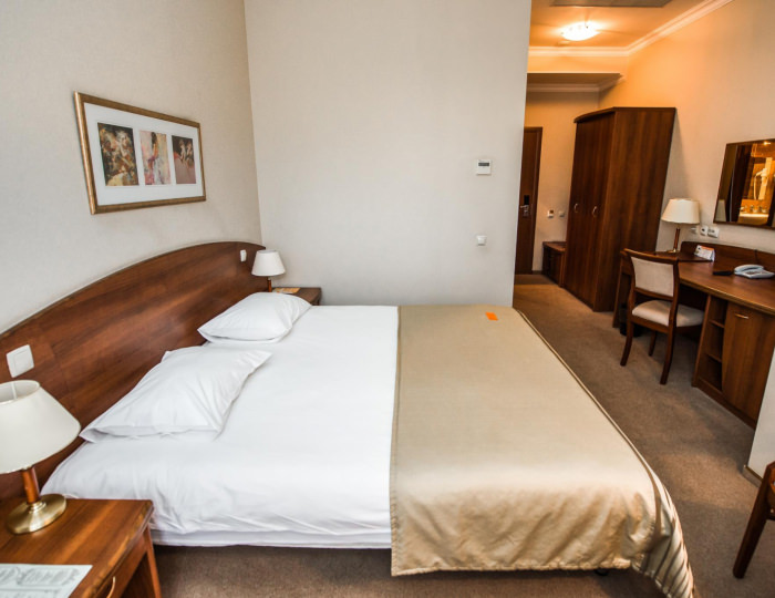 Номер стандарт с 1 двуспальной кроватью (с полупансионом) - Гостиница HELIOPARK Residence / Гелиопарк Резиденс Пенза