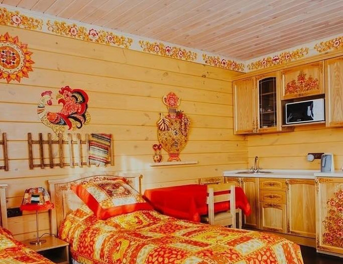 2-местный номер студия стандарт с 2 односпальными кроватями (с завтраком) - Мини-отель «Золото Алтая» Новотырышкино