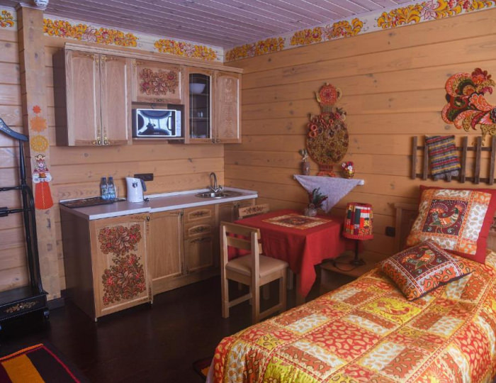 2-местный номер студия стандарт с 2 односпальными кроватями (с завтраком) - Мини-отель «Золото Алтая» Новотырышкино