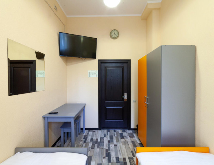 Номер эконом с 2 односпальными кроватями - Мини-отель «Камчатский Хостел» Петропавловск-Камчатский