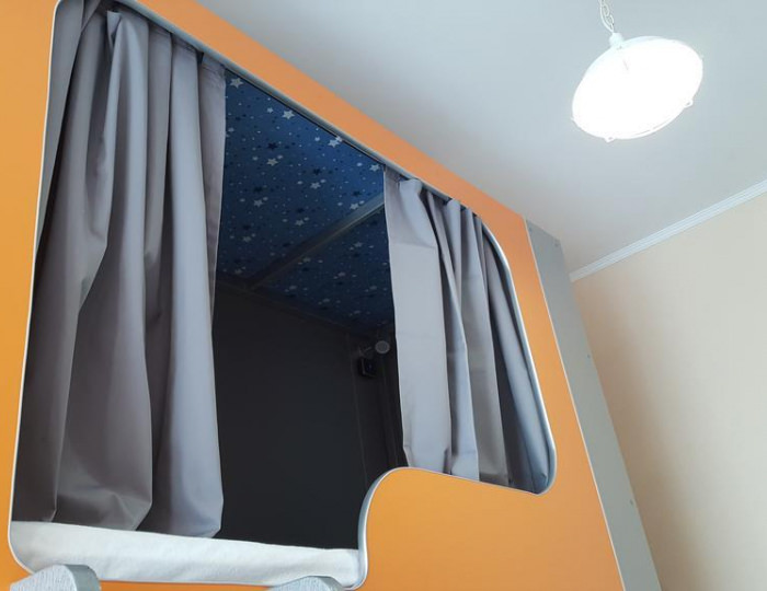 Кровать в 4-местном общем номере (общие удобства) - Мини-отель «Камчатский Хостел» Петропавловск-Камчатский