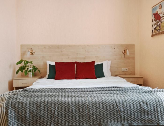 Комната стандарт с 1 двуспальной кроватью - Гостевой дом «МихаилЖдетВГости» Геленджик