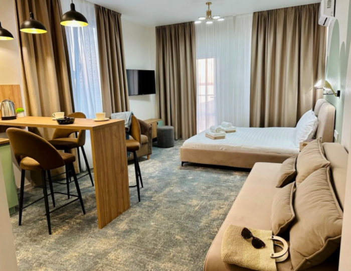 Апартаменты Апартаменты с балконом 2-местн. 1-комн. - Отель «Таласса и СПА» Цандрипш