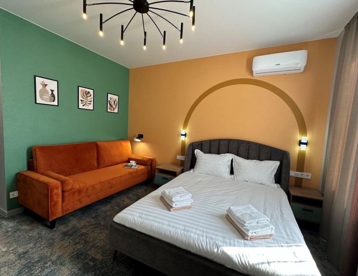 Стандарт+ Стандарт плюс с балконом (вид на море) - Отель «Таласса и СПА» Цандрипш