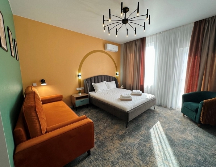 Стандарт+ Стандарт плюс с балконом (вид на море) - Отель «Таласса и СПА» Цандрипш