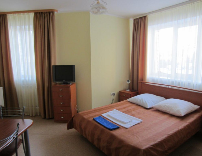 Номер стандарт с 1 двуспальной кроватью - Отель «Борей» Ханты-Мансийск