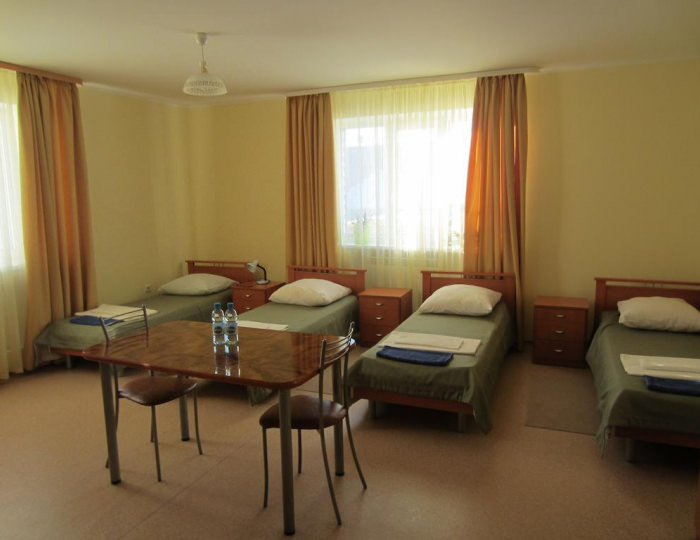 Номер стандарт с 4 односпальными кроватями - Отель «Борей» Ханты-Мансийск