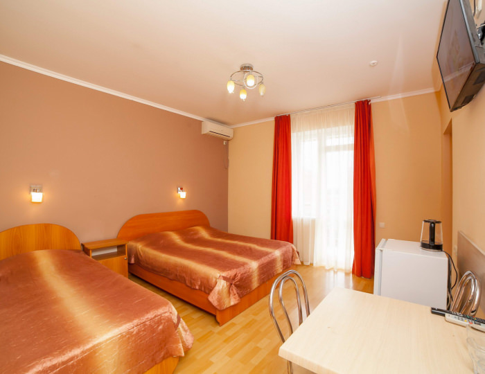 Стандартный 2-местный 1-комнатный - Гостиница «Жемчужина» Николаевка