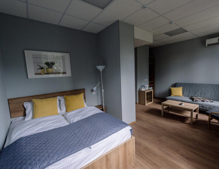 2-комнатный номер стандарт с 1 двуспальной кроватью - Отель «Стандарт» Смоленск