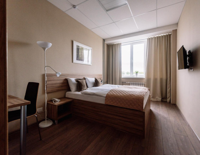 Номер стандарт с 1 двуспальной кроватью (с полупансионом) - Отель «Стандарт» Смоленск