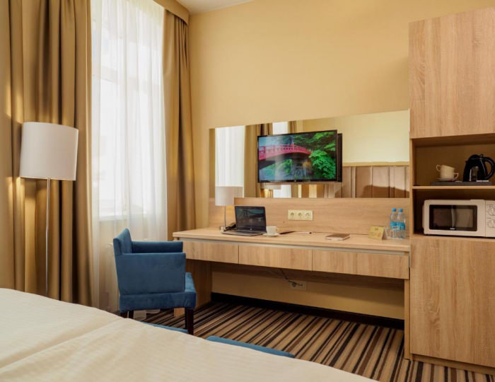 Номер стандарт с 1 двуспальной кроватью - Отель «Бридж» Смоленск